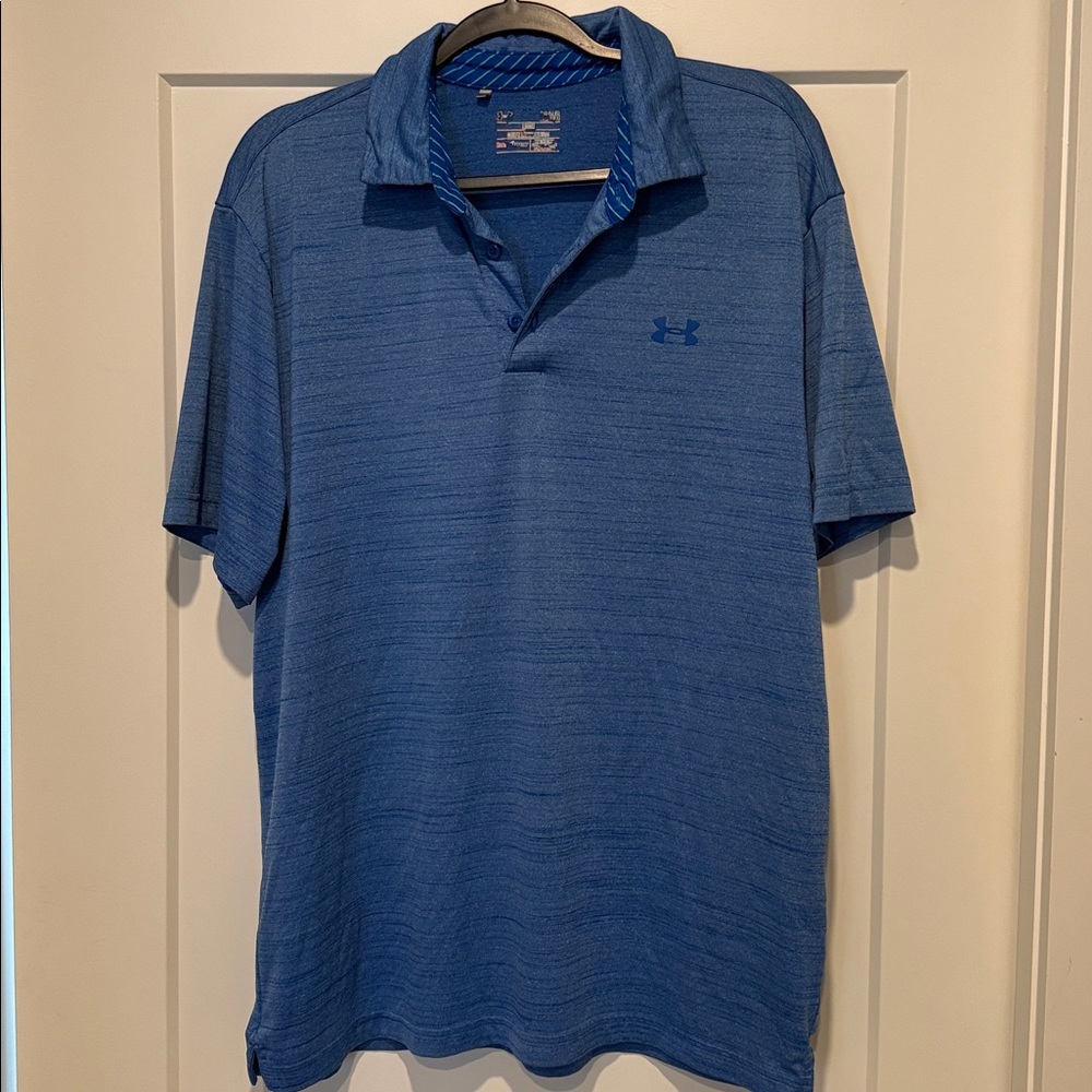 Under Armour Royal Blue Polo Shirt size large